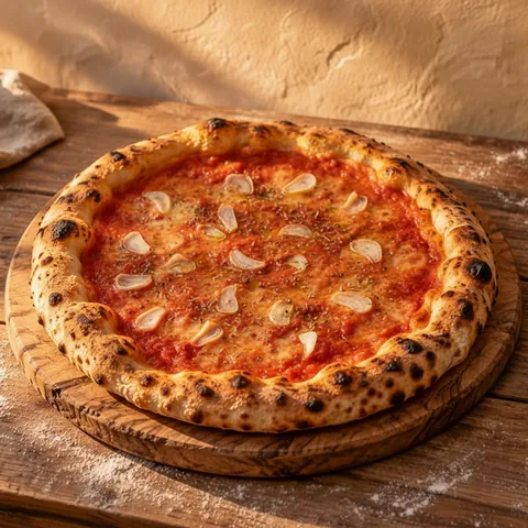 Marinara: Tomato, garlic, oregano, olive oil. No cheese, nothing to hide behind.